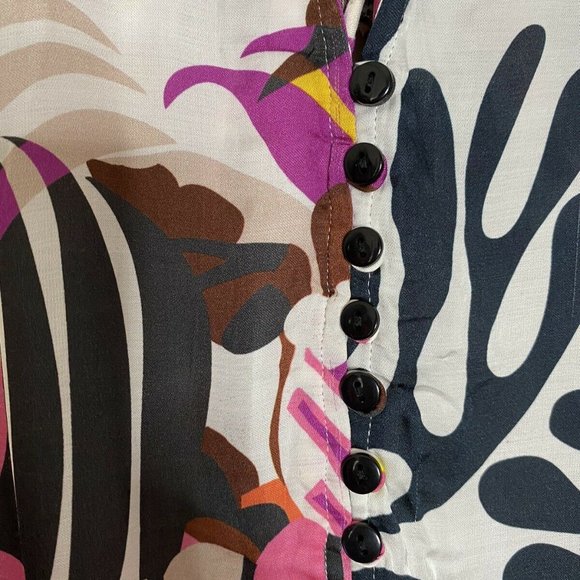 Anthropologie Let Me Be Floral Cut-Out Buttondown - Picture 6 of 8